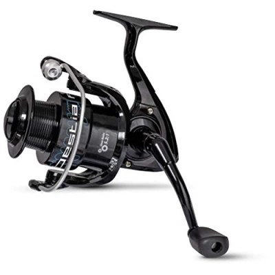 Abbildung von Zebco Preis Leistungs Sensation Bestia FD 5000 Allround Angelrolle mit hoher Bremskraft bis zu 6 Kg, Schwarz