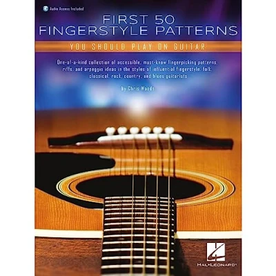 Abbildung von First 50 Fingerstyle Patterns You Should Play on Guitar: Book With Online Audio