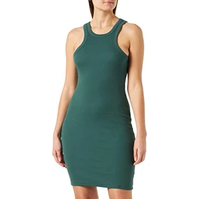 Abbildung von Noisy may Damen Nmmaya S/L Halter Neck Dress Kleid, Trekking Green, S EU