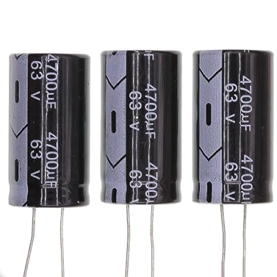 Abbildung von 5 Stück 63V 4700UF Steckbarer Aluminium Elektrolytkondensator 22x40 22 * 40mm