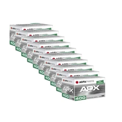 Abbildung von AgfaPhoto APX 400 Prof 135 36 schwarz / weiß Film (10 er Pack bis zu 360 Aufnahmen)