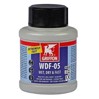 Abbildung von Griffon Wasserrohr PVC Kleber 550 ml WDF 05 Rohr Fittings Spaltfüllend Schwimmbad schnell