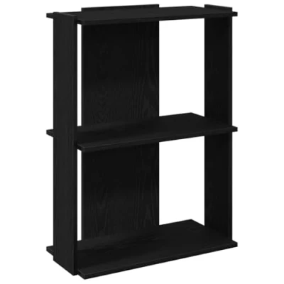 Abbildung von vidaXL Bücherregal 3 Böden Schwarz 60x30x80 cm Holzwerkstoff