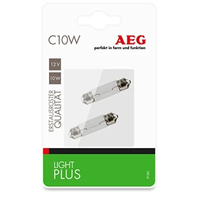 Abbildung von AEG Automotive 97282 Glühlampe Light Plus K10W, 12V, 2er Set