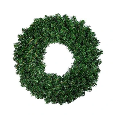 Abbildung von Wankd Hochwertiger Tannenkranz/Klassischer Türkranz/Dekokranz Groß: Ø 30cm Indoor &amp; Outdoor Weihnachtskranz/Hängekranz/Tischkranz Künstlicher Kranz Tanne Weihnachten/Weihnachtsdeko