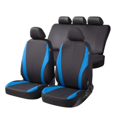 Abbildung von WALSER Dundee ZIPP IT 11856 Sitzschonbezug blau/schwarz Polyester vorne und hinten OPEL: Astra H Caravan, Corsa D Schrägheck, Schrägheck