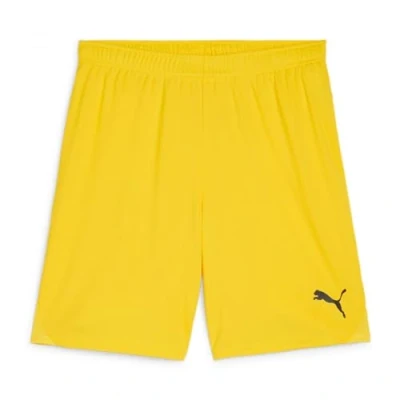 Abbildung von puma Unisex Teamgoal Jr Strick Shorts, Faster Yellow Black, 140 EU