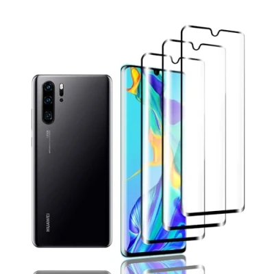 Abbildung von Zicurz 3 Stück Schutzglas für Huawei P30 Pro, Panzer Schutz Glas, Schutzfolie, HD Displayschutz, Blasenfrei, Pro