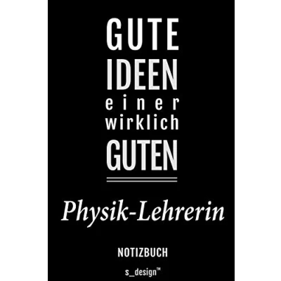 Abbildung von Notizbuch für Physik Lehrer / Lehrerin: Originelle Geschenk Idee [120 Seiten liniertes blanko Papier]