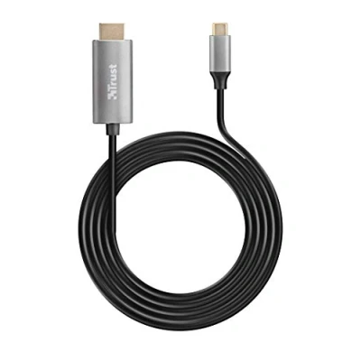 Abbildung von Trust Calyx USB C HDMI kabel (4K@60HZ, 1.8m Typ auf 4K für Geräte) schwarz
