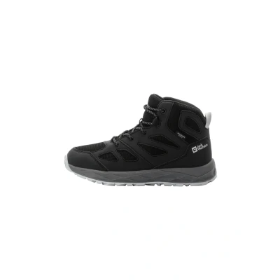 Abbildung von Jack Wolfskin Woodland 2 Texapore MID Hikingschuh für Kinder, Größe: 40, Phantom Kunststoff/textil