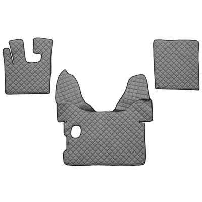 Abbildung von F CORE FL01 GRAY Fußmattensatz Eco Leder vorne 3 grau