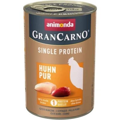 Abbildung von GranCarno Hunde Nassfutter Single Protein Huhn pur (6 x 400g), Hundefutter nass ohne Getreide und Zucker von animonda, für ausgewachsene Hunde, mit frischen fleischlichen Zutaten