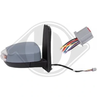 Abbildung von Außenspiegel Diederichs 1467124 rechts grundiert elektrisch für elektr.Spiegelverstellung, beheizbar, konvex, anklappbar FORD: C Max 2