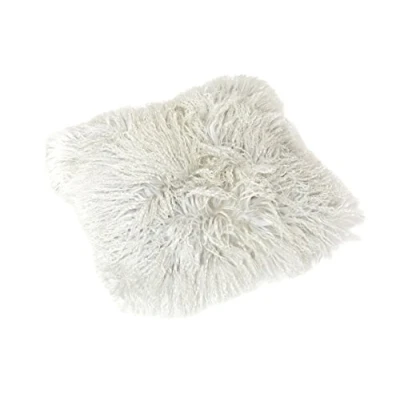Abbildung von Reissner Lammfelle Tibet Lammfell Kissenbezug langflorig 40x40cm JAY30 Farbe hellgrau