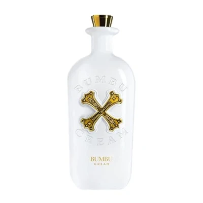 Abbildung von BUMBU CREAM, Premium Rum Cremelikör mit Chai, Kokosnuss und Zimt Aromen, als süßer Digestif oder sahniger Cocktail, in der 0,7 Liter Flasche, 15% Vol
