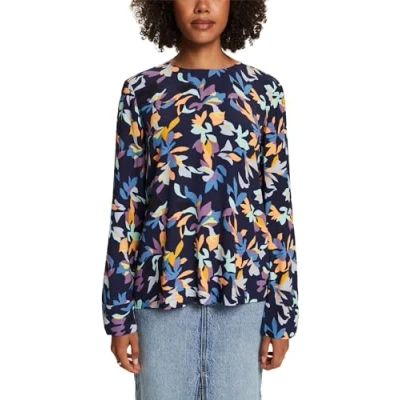 Abbildung von Esprit Langarmshirt, Damen, Größe: 36, Navy