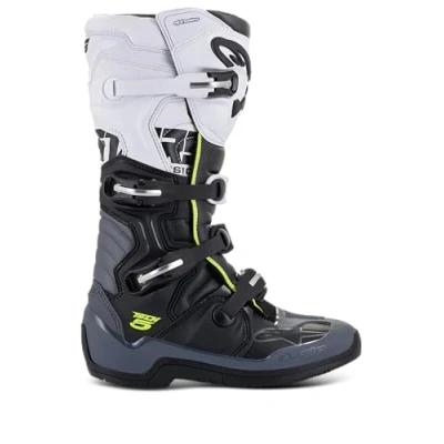 Abbildung von Alpinestars Unisex Erwachsene Tech 5 Stiefel, Schwarz/Dunkelgrau/Weiß, Größe 09 (Mehrfarbig, Einheitsgröße