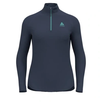 Abbildung von Odlo Damen Langarm Shirt mit halben Reißverschluss BERRA, dark sapphire, S