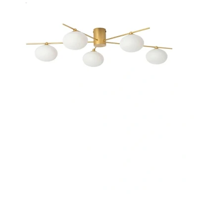 Abbildung von Lindby Deckenleuchte Valisa, gold, 5 flammig