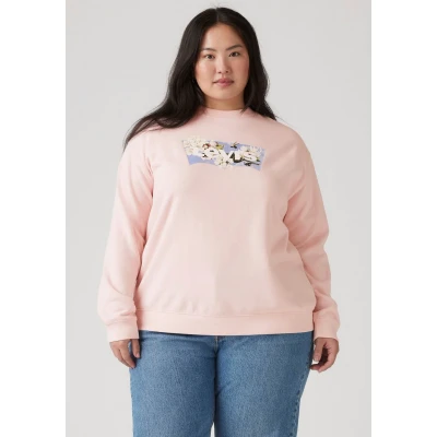 Abbildung von Levi&#039;s Plus Everyday CREW Sweatshirt, Damen, Größe: 46/48, Pink