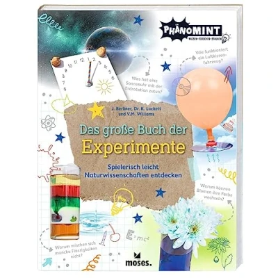 Abbildung von moses. PhänoMINT Das große Buch der Experimente, Technik &amp; Naturwissenschaft Experimente für Schülerinnen und Schüler auf 256 Seiten, umfangreiches Wissensbuch Kinder ab 8 Jahren