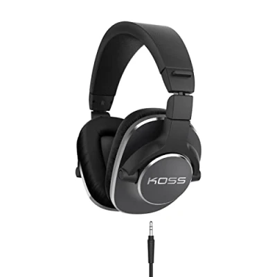 Abbildung von Koss Pro 4S Dynamischer Studio Kopfhörer mit Drehbaren Ohrmuscheln aus Memory Foam Kompatibel iPhones, Android Smartphones, iPads, Tablets und MP3 Geräten Schwarz