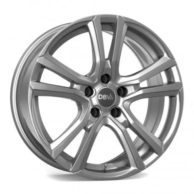 Abbildung von DBV 5 loch 16Zoll 100mm Alufelge Andorra Brillantsilber lackiert 36354 Felge