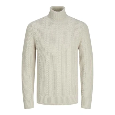 Abbildung von JACK&amp;JONES Herren Jcocipher Knit Roll Neck Strickpullover, Moonbeam, XS