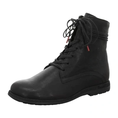 Abbildung von Think! Damen Rento Chromfrei Gegerbte Leder Gefütterte Stiefelette, 0000 Schwarz, 37 EU