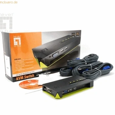 Abbildung von LevelOne 2 Port USB KVM Switch (Black Edition)