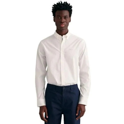 Abbildung von GANT Regular FIT Pinpoint Oxford Hemd, Herren, Größe: 4XL, White