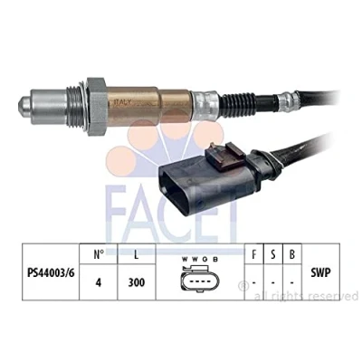 Abbildung von FACET 10.8170 Lambdasonde Made in Italy OE Equivalent beheizt, Planarsonde, Gewinde vorgefettet 4 VOLKSWAGEN: Polo V Schrägheck, GOLF 6