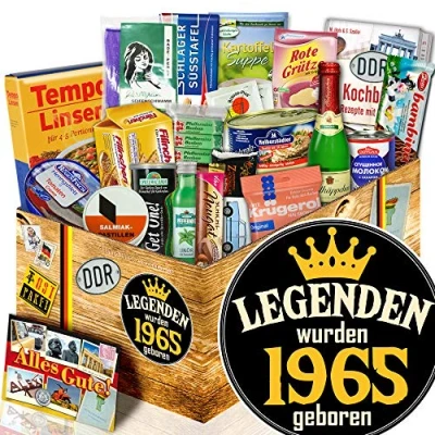 Abbildung von Legenden 1965 Geschenk für Mann zum Geburtstag DDR Spezialitäten Box