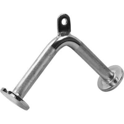 Abbildung von GORILLA SPORTS Trainingsstation Trizeps Griff, V Form, Schmal, 200 kg Belastbar, gerändelt, aus Chrom, (1 tlg)