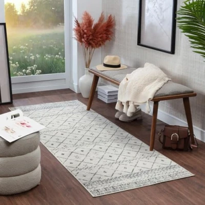 Abbildung von Surya Läufer &quot;Modern&quot;, rechteckig, Berber, Ethnisch Boho Kurzflor Wohnzimmerteppich, Flurteppich