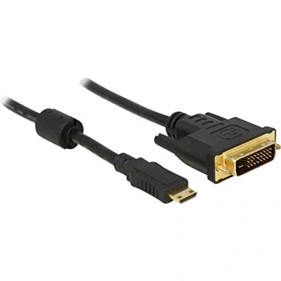 Abbildung von DeLock Kabel Mini HDMI C Stecker &gt; DVI 24+1 1 m