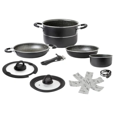 Abbildung von BRUNNER Topf Set Alu Koch Pirate Ø20 Camping Outdoor, Geschirr Küche Pfanne