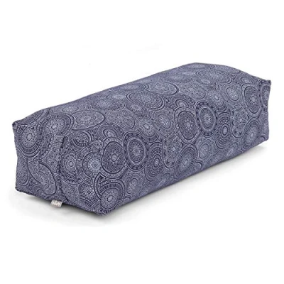 Abbildung von bodhi Yoga Bolster SALAMBA gemustert, 64x25x17cm Mandala, dunkelblau, Dinkel