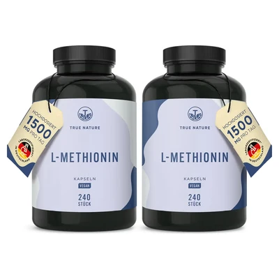 Abbildung von L Methionin 720 Kapseln Vegan TRUE NATURE 2x360 St