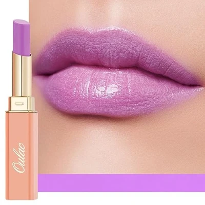 Abbildung von Oulac 2 in1 Lippenstift und Lip Balm, Saftiger Glänzender lippenpflege Lippenstift,Geschmeidige Hydratisierte Lippen, Glänzendes Finish für trockene, rissige spröde Vegan (10)