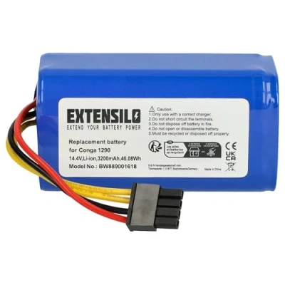 Abbildung von EXTENSILO Akku kompatibel mit Blaupunkt BlueBot XSmart BPK VCBB1XS, VCBB1XE Saugroboter (3200 mAh, 14,4 V, Li Ion)