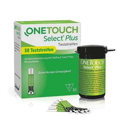 Abbildung von OneTouch Select Plus Blutzuckerteststreifen I 30 Stück zur Blutzucker Messung bei Diabetes (Zucker Krankheit)