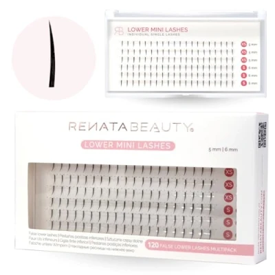 Abbildung von Renata Beauty 20D DOUBLE Volume Fake Lashes Wimpern Extensions [D Curl] Falsche Set mit 80 St. 10 14mm Einzelwimpern für Wimpernverlängerung lange und Volumen