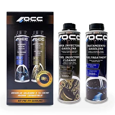 Abbildung von OCC MOTOR SPORT Pack ADDITIV Benzin + INJEKTOR Reiniger FÜR Autos UND MOTORRÄDER