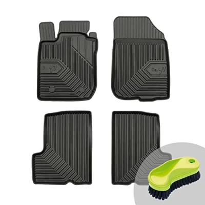 Abbildung von FROGUM No.77 Gummimatten Ganzjahresset von Auto Fußmatten Autofussmatten für Dacia Duster I 2010 2013 Langlebiges TPE Material