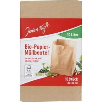 Abbildung von Jeden Tag Bio Papier Müllbeutel 10 Liter