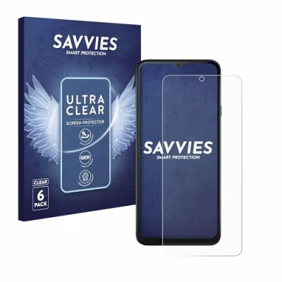 Abbildung von Savvies 6 Stück Schutzfolie für Cubot Note 50 Displayschutz Folie Ultra Transparent
