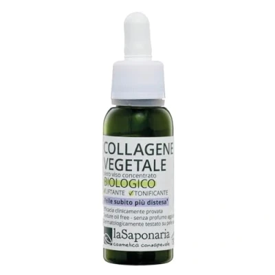 Abbildung von La Saponaria Pflanzliches Kollagen Serum, Anti Aging, Kigelia, Quillaja, Peptide, Straffend, Festigend, Für alle Hauttypen, Natürlich, Vegan, Tierversuchsfrei, Recycelte Verpackung, Bio, 30ml