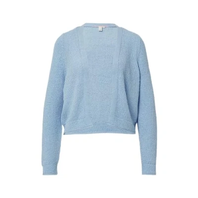 Abbildung von QS Strickjacke, Damen, Größe: Small, Hellblau